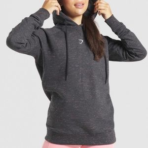 Gymshark Sol Lift Oversized Hoodie in Black Marl